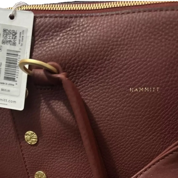Hammitt Daniel Medium Pomodoro Red Leather Crossbody Handbag Purse New - Picture 3 of 7